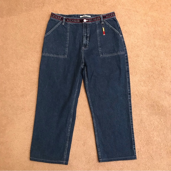 Tommy Hilfiger Denim - Tommy Hilfiger High-Rise Dark Blue Straight-Leg Jeans
